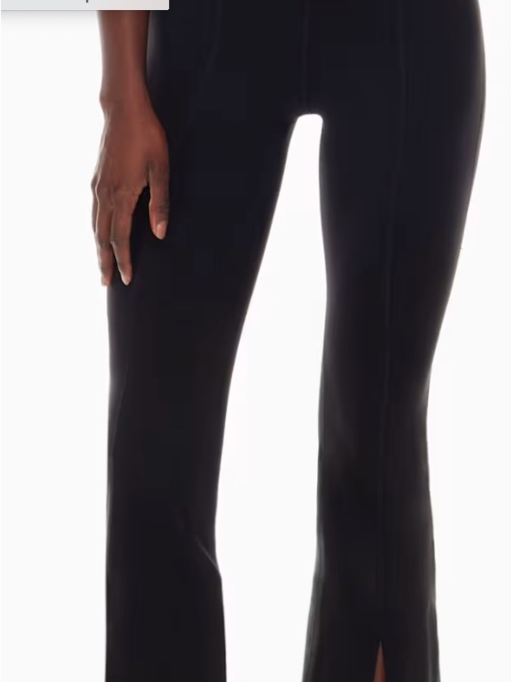 Aritzia TNA butter split high-rise flare leggings size small